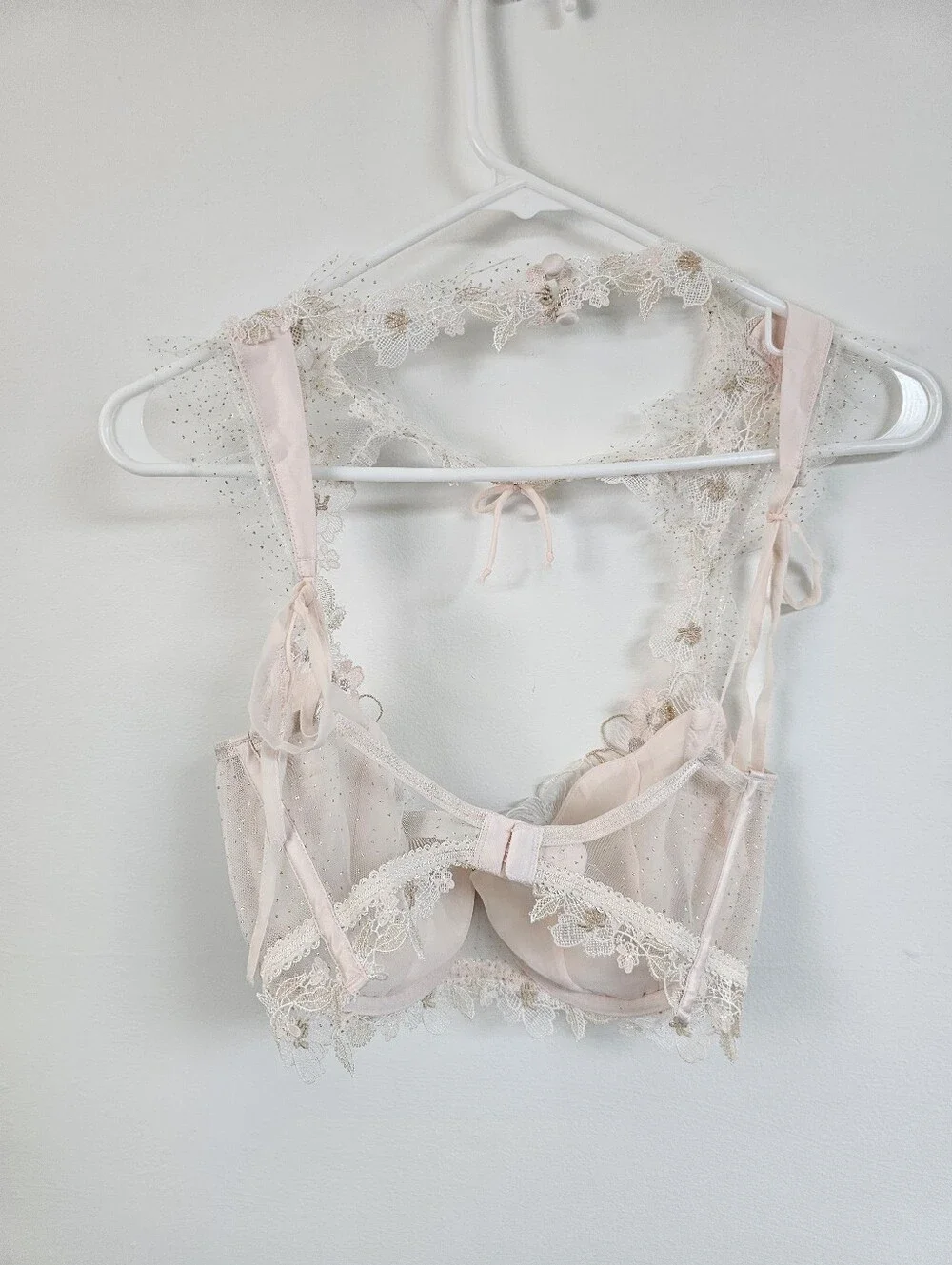 For Love & Lemons Delicate Lace Floral Girly Soft Girl Romantic Bra Lingerie